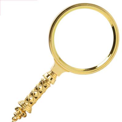 China Fashion Gold Design Magnifying Glass Handle Key Chain for sale