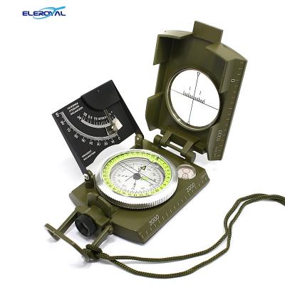 China K4074 Adventure Geology Wholesale Multifunctional Zinc Alloy Foldable Army Outdoor Rising Waterproof Compass for sale