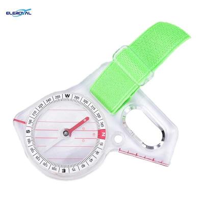 China Pointing Guide Eleroyal Baseplate Thumb Orienteering Scale Map Professional Strong Magnetic Acrylic Compass For Navigator for sale