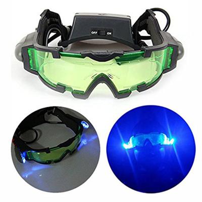 China Adjustable Speed ​​Dust Proof Spy Toy Night Vision Windproof Glasses with LED Lights for Kids and Teens for sale