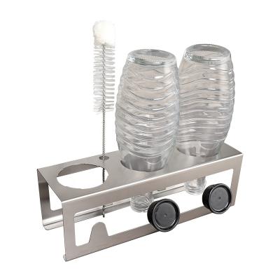 China Sustainable Stainless Steel Bottle Holders Drip Tray Silver Soda Stream for sale