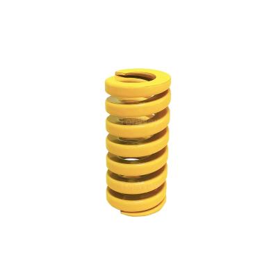 China ISO10243 Extremely Light Load Coil Compression Spring Alloy Steel Yellow Mold for sale