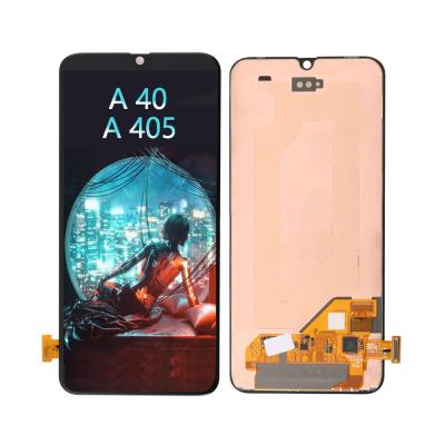 China high brightness & High Saturation OEM Quality AMOLED With Full Touch Screen For Samsung A40 A405 LCD Display for sale