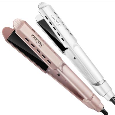 China Best Hair Straightener Outdoor Steam Flat Iron Curler OEM Customize Private Label Packing Titanium Flat Iron for sale