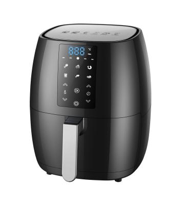 China Hotel Digital Black Air Fryer Mini Air Fryer Oil Free Oven for sale