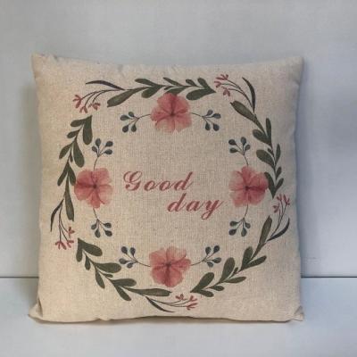 China Sustainable Natural Fabric Printing Cotton Pillow for sale