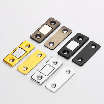 China Modern Ultra Thin Door Hook Magnets Drawer Magnet Cabinet Locks Hardware For Sliding Door Closer for sale