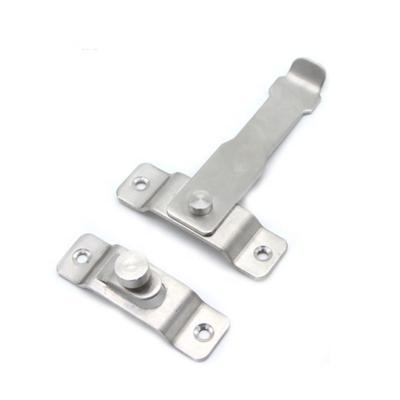 China Stainless Steel Modern Latch Security 90 Degree Right Angle Curved Door Lock for sale