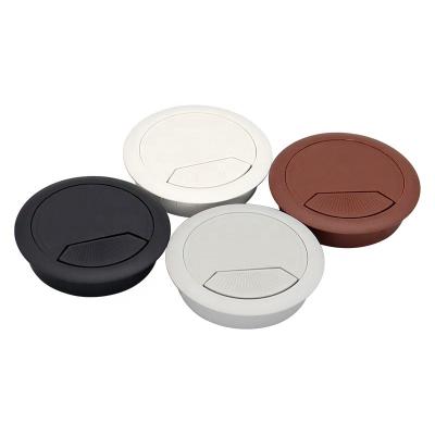 China Easy Installation Round Desktop Grommet Desktop Plastic Hole Covers Cable Round Grommet for sale