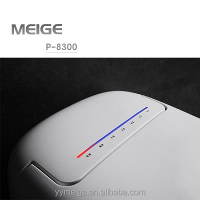 China Meige P8300 factory price modern fancy S trap temperature fuse trap anti dry heating protection buttocks wash children's mode automatic toilet for sale