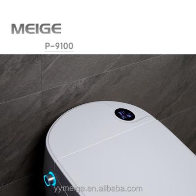 China Meige P-9100 Water Tank Double Water Concealed Multicolor Smart Toilet Against Heat Auto Flush Oval Anti-dry Soft Narrow Seat Automatic Flush Protection for sale