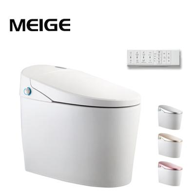 China Meige P-9100H Cistern Modern Hotel Multiple Functions Nice Quality Light Control Concealed Intelligent Siphonic One-Piece Automatic Ceramic Toilet for sale