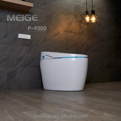 China Concealed Tank Meige P-9300A ebay fashionable 1 piece Mix pit spacing 300/400 quite operation foam shield function Gold Intelligent toilet for sale