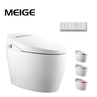 China Concealed Cistern Meige P-9500A Best Selling 1 Piece Multi-Color Moist Soft Close Seat Auto Screen Off Foot Sense Flush Smart Toilet for sale