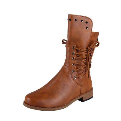 China 2021 recyclable autumn and winter European and foreign trade medium rejects women's ankle boots for sale