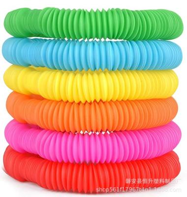 China Ventilation Exhaust Children Stir Toys Autism Sensory Tubes Relaxation Early Development Educational Folding Toy for sale