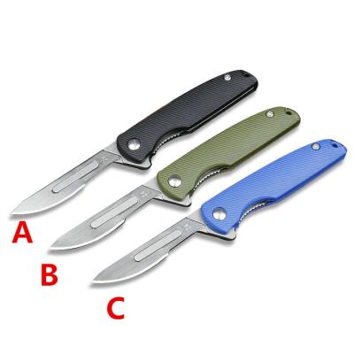 China FD05518 China Factory Hunting Knife Factory Folding Knife Survival Camping Knife ABS Handle Tactical Pocket Knife EDC Tool Wholesaler for sale