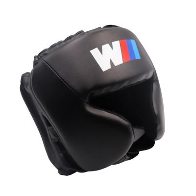 China Muttahida Majlis-e-Amal Helmet PU Training Boxing Fight Helmet Soft Leather Headgear And Protector Guard for sale