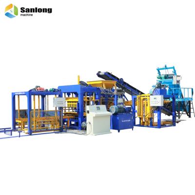 China Building Material Shops QTY10-15 Fully Automatic Hydraulic Cement Block Making Machine Equipment Line for sale