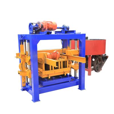 China Building Material Shops Semi Automatic Block Making Machine Concrete Blocks Making Blueprint for sale