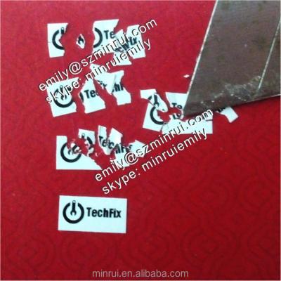 China Labels will break into pieces when tampered with or leave void behind small size even custom warranty sticker void if tampered stickers, warranty void screw labels for fix repair or use for sale