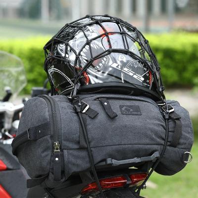 China CUCYMA Vintage Luggage Bag Motorcycle Canvas Pack Stable Waterproof Tail Bag For Men for sale