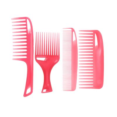 China Large Tooth Comb Hairdressing Comb Home Anti-static Wide Women Hanging Hole Handle Curly Hair Brush Beauty Hair Combs for sale