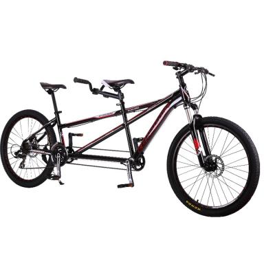 China Alloy Crown 21 Speed ​​Eurobike Tandem Bike 26 Inch Double Seat Mountain Bike Aluminum Road Tandem Bicycle for sale