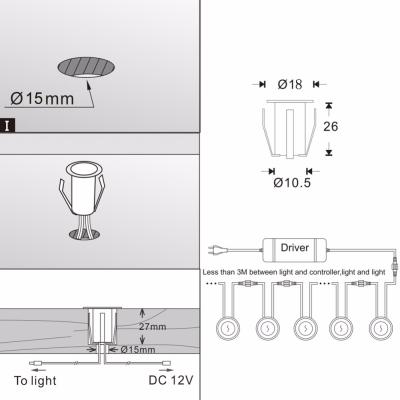 China Super Hot Selling Amazon Mini 10pack 6pack 12V Garden Decking Light Sets Mounted For Stair Step Deck Fence Wall Decoration for sale