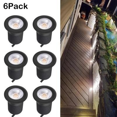 China Hotel 6Pieces/Kit Superbright COB Led Inground Lamps 700LM IP67 Waterproof Garden Landscape Patio Deck Recessed Spot Outdoor Lighting for sale