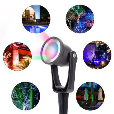 China Christmas DC12V IP67 LED Residential Waterproof Outdoor RGB Landscape Lights Low Voltage Garden Decoration Lawn Lamps With Transformer for sale