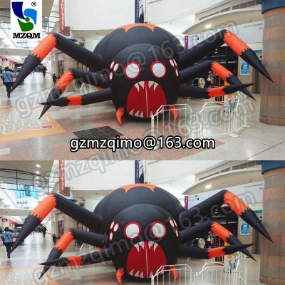 China Inflatable Halloween Black Spider For Halloween Decoration for sale