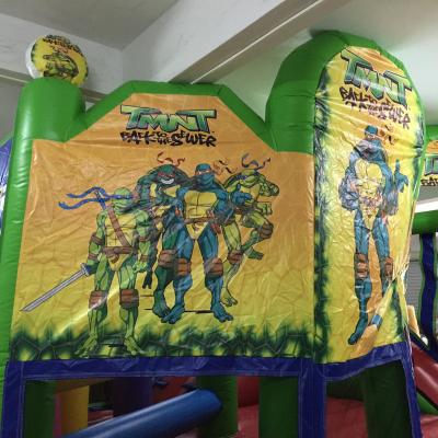 China PVC Inflatable Bat Man Combo With Slide For Sale Ninja Turtles for sale