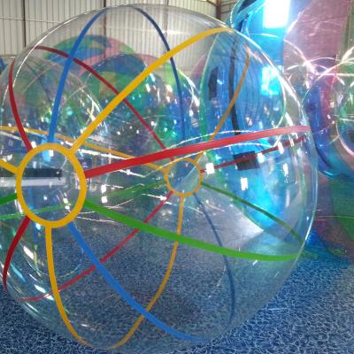 China German PVC Zipper 2M Water Walking Ball Water Toys Dance Transparent Ball Zorb Ball for sale