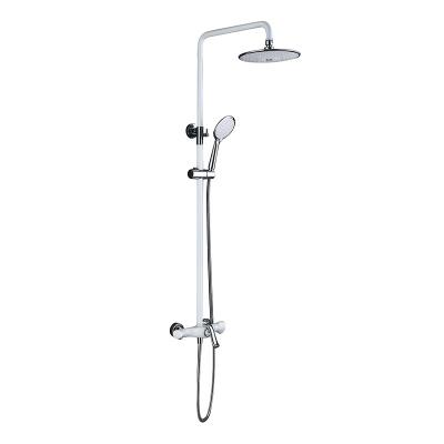 China With High Quality Rustproof Slide Bar Chrome Plating Rainfall Shower Set for sale