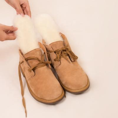 China Eco-friendly design real handmade new wool cork winter warm insole for sale