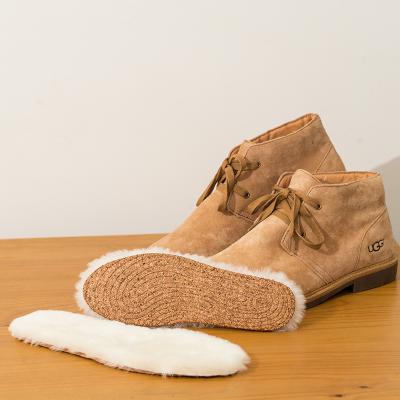 China Wholesale Warm Winter Thermal Warm Wool / Sheepskin Foot Shoe Insoles for sale