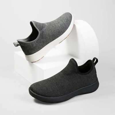 China 2021 Fashion Trend New Winter Warm Woolen Slip-ONS Shoes Outdoor Waterproof Sneakers Men's Woolen Casual Shoes for sale