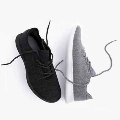 China 2021 OEM Sweat-absorbent Natural Wholesale Unisex Leisure Shoes Wool Manufacturer Wool Sports Sneaker Running Casual Merino Shoes for sale