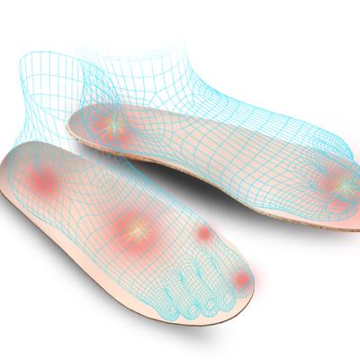 China Factory Price OEM ODM Diabetic Foot Care Diabetes Insoles Natural Flat Foot Insoles for sale