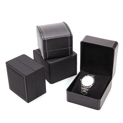 China New Luxury Watch Box Factory PU Leather Watch Box Packaging High Quality Custom Made Logo Leather Velvet Watch Box And PU Insert for sale