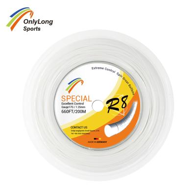 China Polyester OEM Tennis Racket String Round 17G/1.25mm Durable In Use for sale