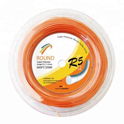 China Reliable Polyester Reputation Tennis Racket String Scrap Round 17G / 1.25mm for sale