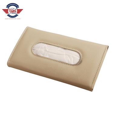 China High Grade Universal Car Rear View Mirror Lychee Leather Cloth Box For Car for sale