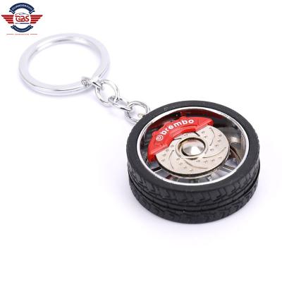 China Universal Keychain With Brake Discs Car Tire Wheel RIM Car Wheel Keychain Hot for sale