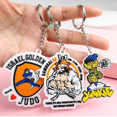 China Environmental Friendly PVC Custom Key Chains Anime Key Chain Cute Cartoon Silicone Rubber Keychains With Logo for sale