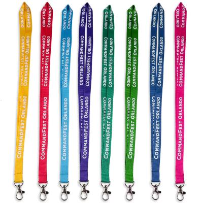 China Adjustable Promotional Neck Polyester Main Chain Design Printed Lanyards With Logo Custom for sale