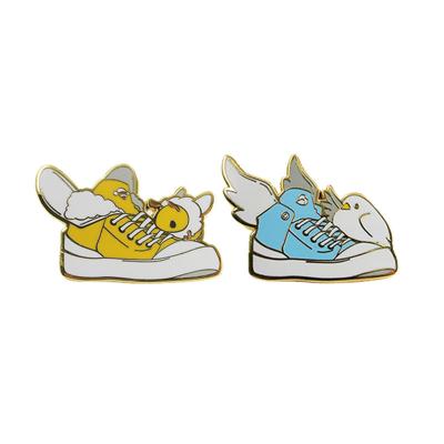 China Wholesale Europe Sneaker Enamel Pins Custom Design For T Shirt for sale