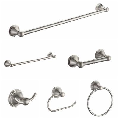 China Wall Mounted 6 PCs Toliet Hardware Products Hardware Products Bathroom Accessories Sustainable Home Hotel Set for sale