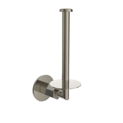 China Modern Nickel Brushed Modern Brass Towel Rack Hotel Bathroom Toilet Paper Holder for sale